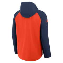 Houston Astros Nike Authentic Collection Raglan Performance Full-Zip Jacket - Orange/Navy Jackets