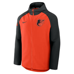 Baltimore Orioles Nike Authentic Collection Raglan Performance Full-Zip Jacket - Orange/Black Jackets