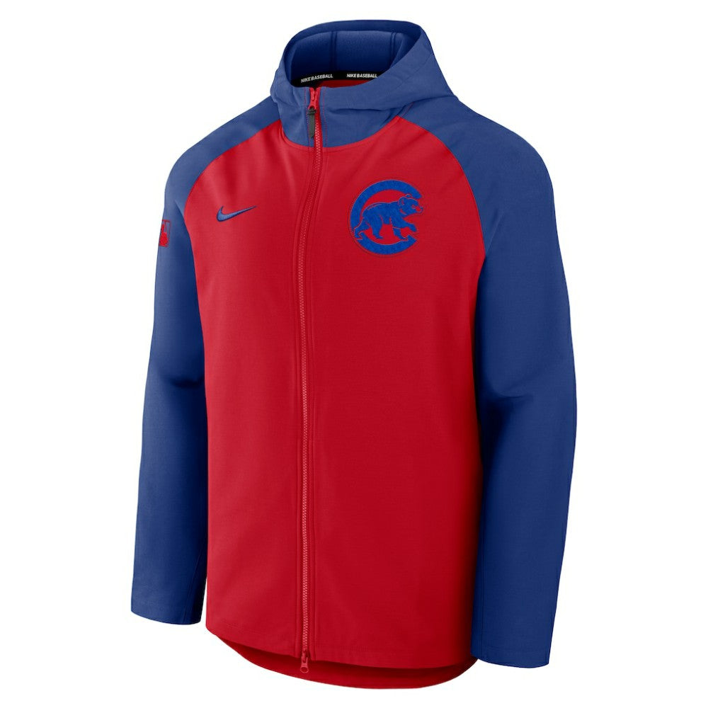 Chicago Cubs Nike Authentic Collection Raglan Performance Full-Zip Jacket - Red/Royal Jackets