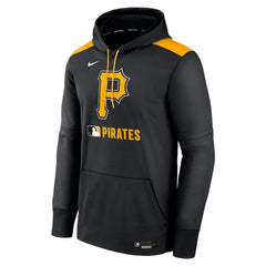 Pittsburgh Pirates Nike Authentic Collection Performance Pullover Hoodie - Black Hoodies