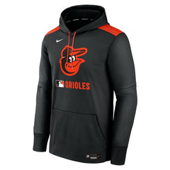 Baltimore Orioles Nike Authentic Collection Performance Pullover Hoodie - Black Hoodies