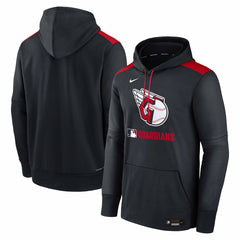 Cleveland Guardians Nike Authentic Collection Performance Pullover Hoodie - Navy Hoodies