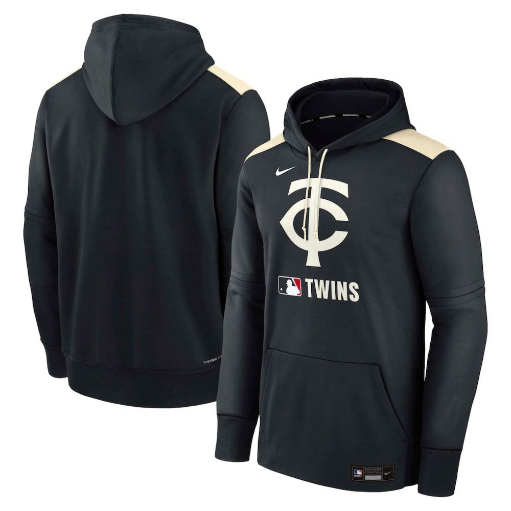 Minnesota Twins Nike Authentic Collection Performance Pullover Hoodie - Navy Hoodies