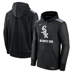 Chicago White Sox Nike Authentic Collection Performance Pullover Hoodie - Black Hoodies