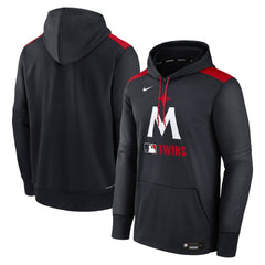 Minnesota Twins Nike Authentic Collection Performance Pullover Hoodie - Navy Hoodies