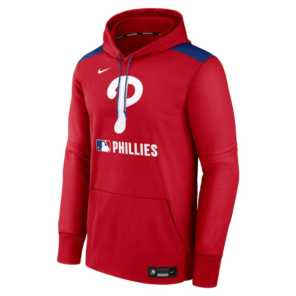 Philadelphia Phillies Nike Authentic Collection Performance Pullover Hoodie - Red Hoodies