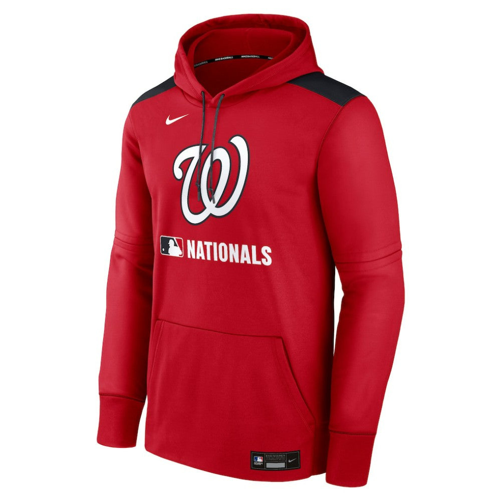 Washington Nationals Nike Authentic Collection Performance Pullover Hoodie - Red Hoodies