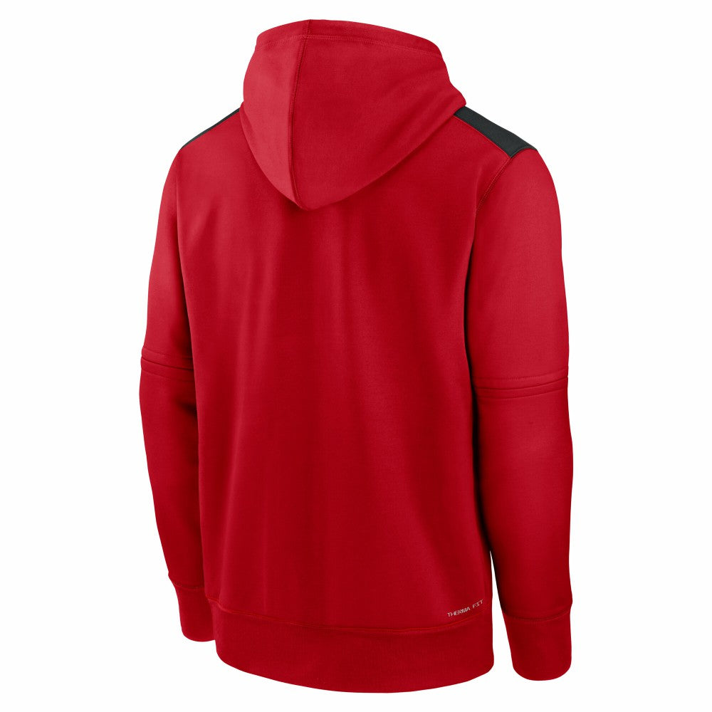 Cincinnati Reds Nike Authentic Collection Performance Pullover Hoodie - Red Hoodies