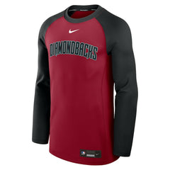 Arizona Diamondbacks Nike Authentic Collection Game Time Raglan Dri-FIT Long Sleeve T-Shirt - Red/Black T-shirts