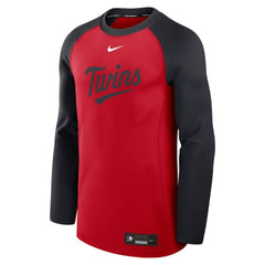 Minnesota Twins Nike Authentic Collection Game Time Raglan Dri-FIT Long Sleeve T-Shirt - Red/Navy T-shirts