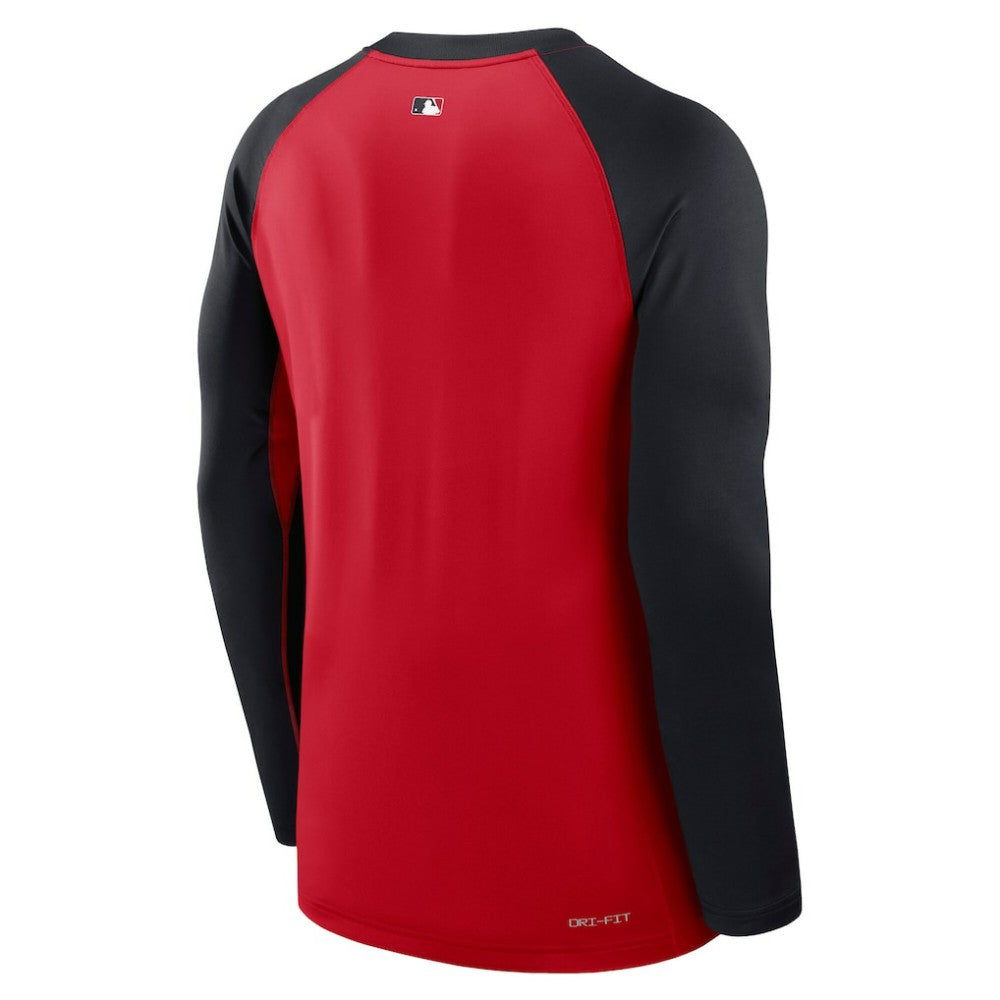 Minnesota Twins Nike Authentic Collection Game Time Raglan Dri-FIT Long Sleeve T-Shirt - Red/Navy T-shirts