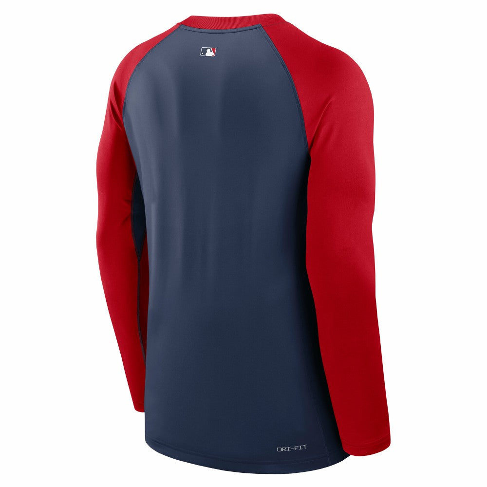 St. Louis Cardinals Nike Authentic Collection Game Time Raglan Dri-FIT Long Sleeve T-Shirt - Navy/Red T-shirts