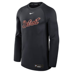 Detroit Tigers Nike Authentic Collection Game Time Raglan Dri-FIT Long Sleeve T-Shirt - Navy T-shirts