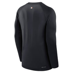 Detroit Tigers Nike Authentic Collection Game Time Raglan Dri-FIT Long Sleeve T-Shirt - Navy T-shirts
