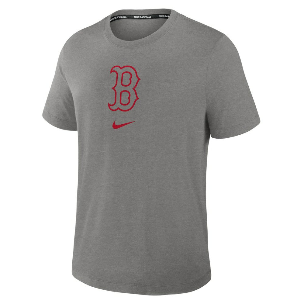 Boston Red Sox Nike Authentic Collection Early Work Tri-Blend Dri-FIT T-Shirt - Heather Charcoal T-shirts