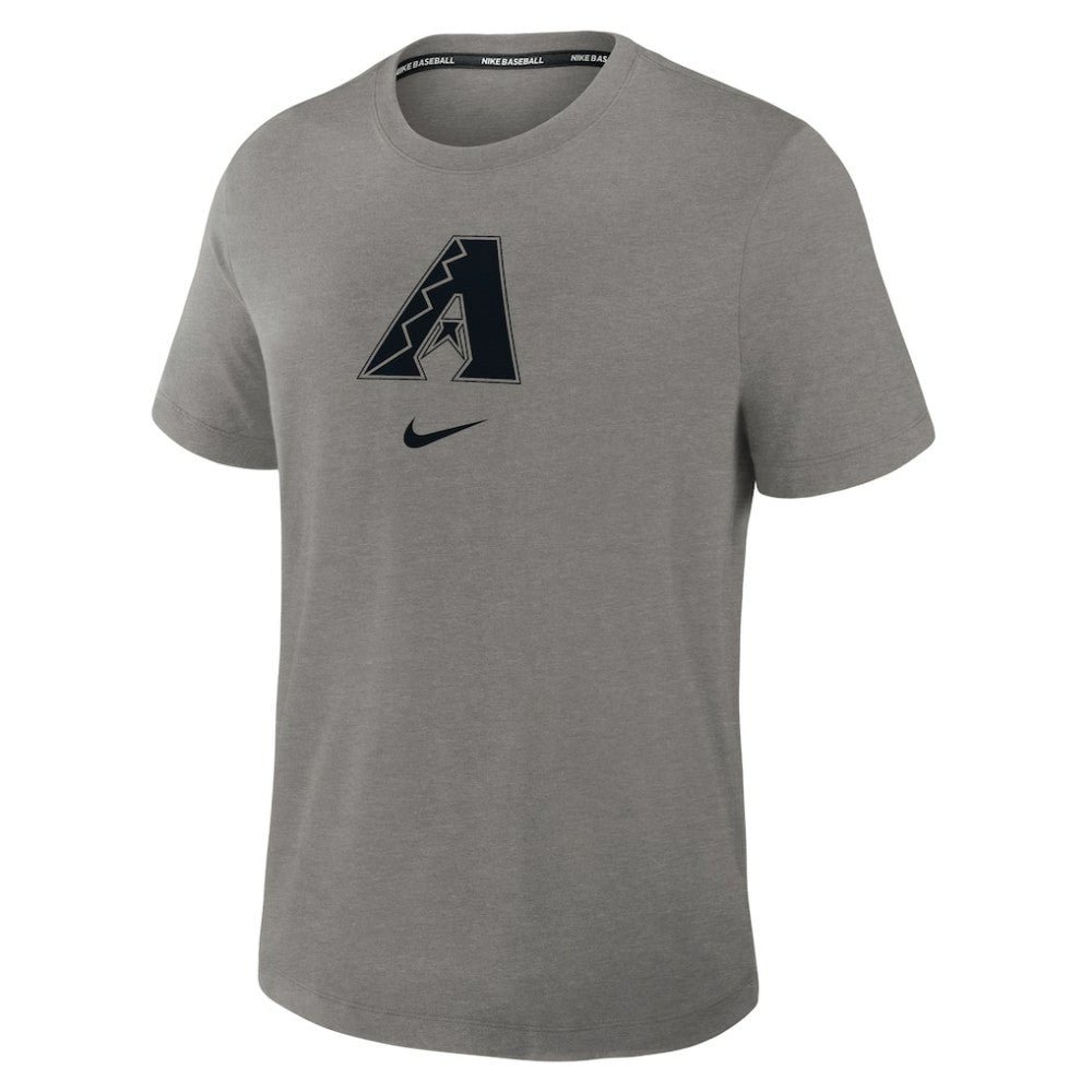 Arizona Diamondbacks Nike Authentic Collection Early Work Tri-Blend Dri-FIT T-Shirt - Heather Charcoal T-shirts