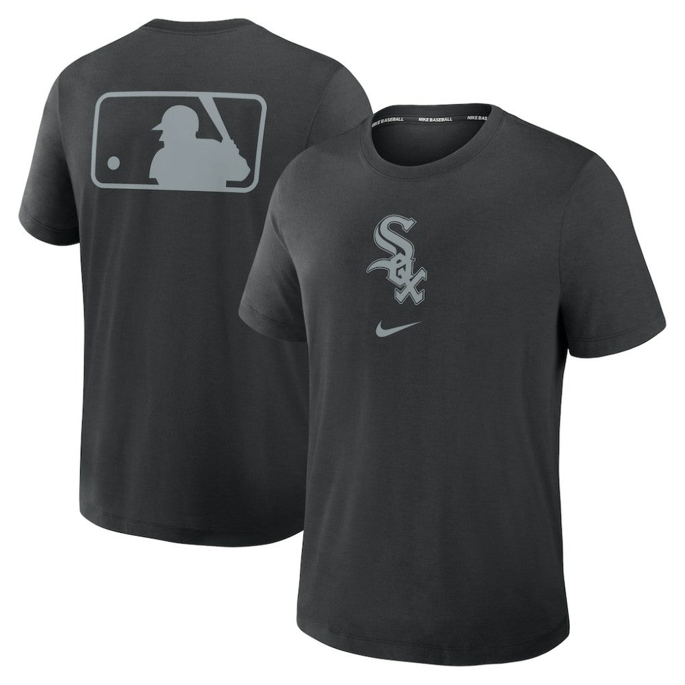 Chicago White Sox Nike Authentic Collection Early Work Tri-Blend Dri-FIT T-Shirt - Black T-shirts