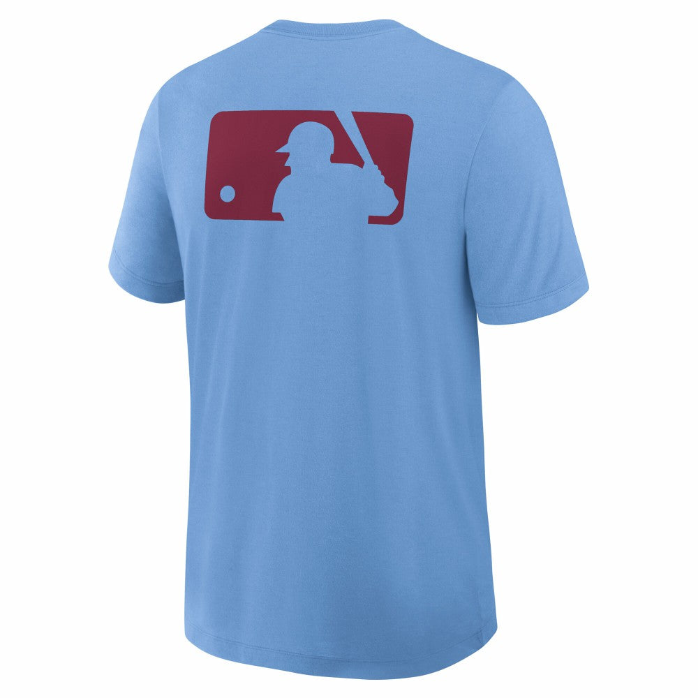Philadelphia Phillies Nike Authentic Collection Early Work Tri-Blend Dri-FIT T-Shirt - Light Blue T-shirts