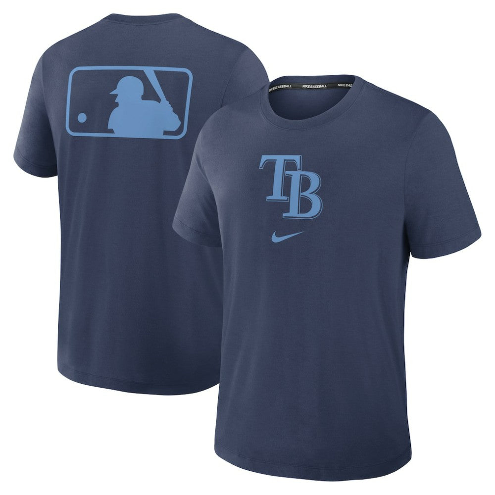 Tampa Bay Rays Nike Authentic Collection Early Work Tri-Blend Dri-FIT T-Shirt - Navy T-shirts