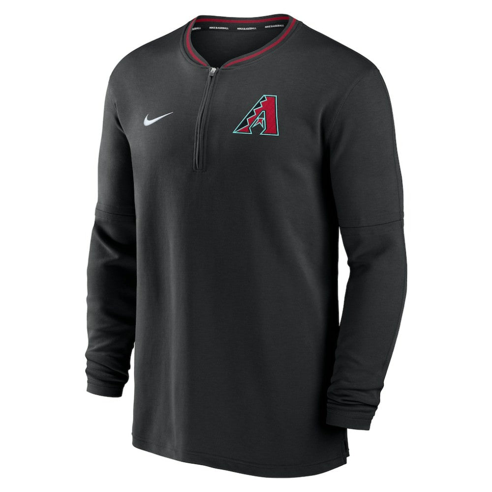 Arizona Diamondbacks Nike Authentic Collection Performance Half-Zip Top - Black Tops