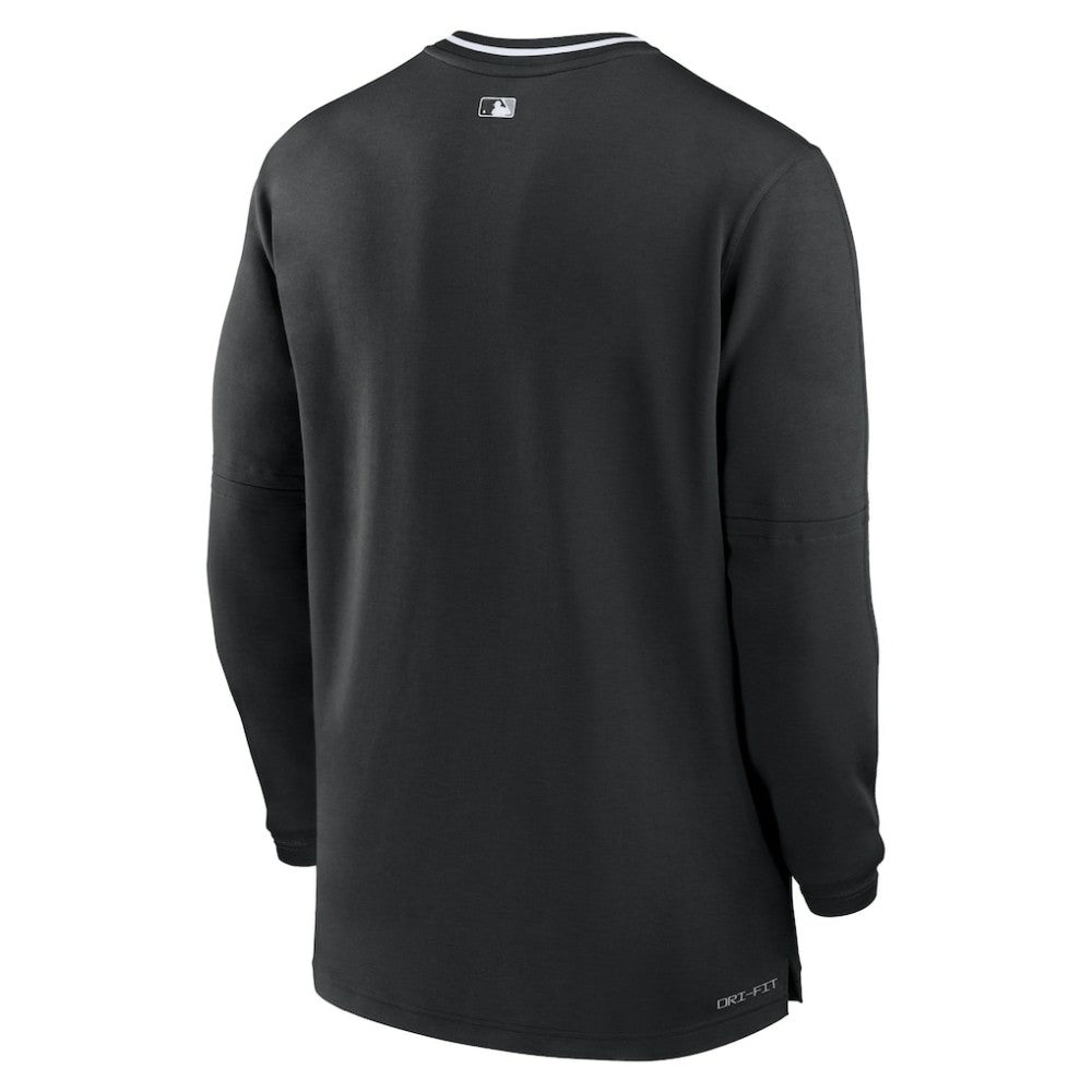 Chicago White Sox Nike Authentic Collection Performance Half-Zip Top - Black Tops
