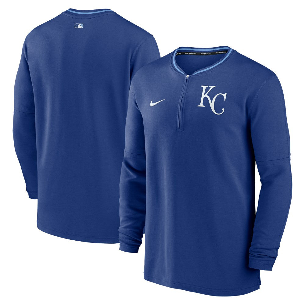 Kansas City Royals Nike Authentic Collection Performance Half-Zip Top - Royal Tops