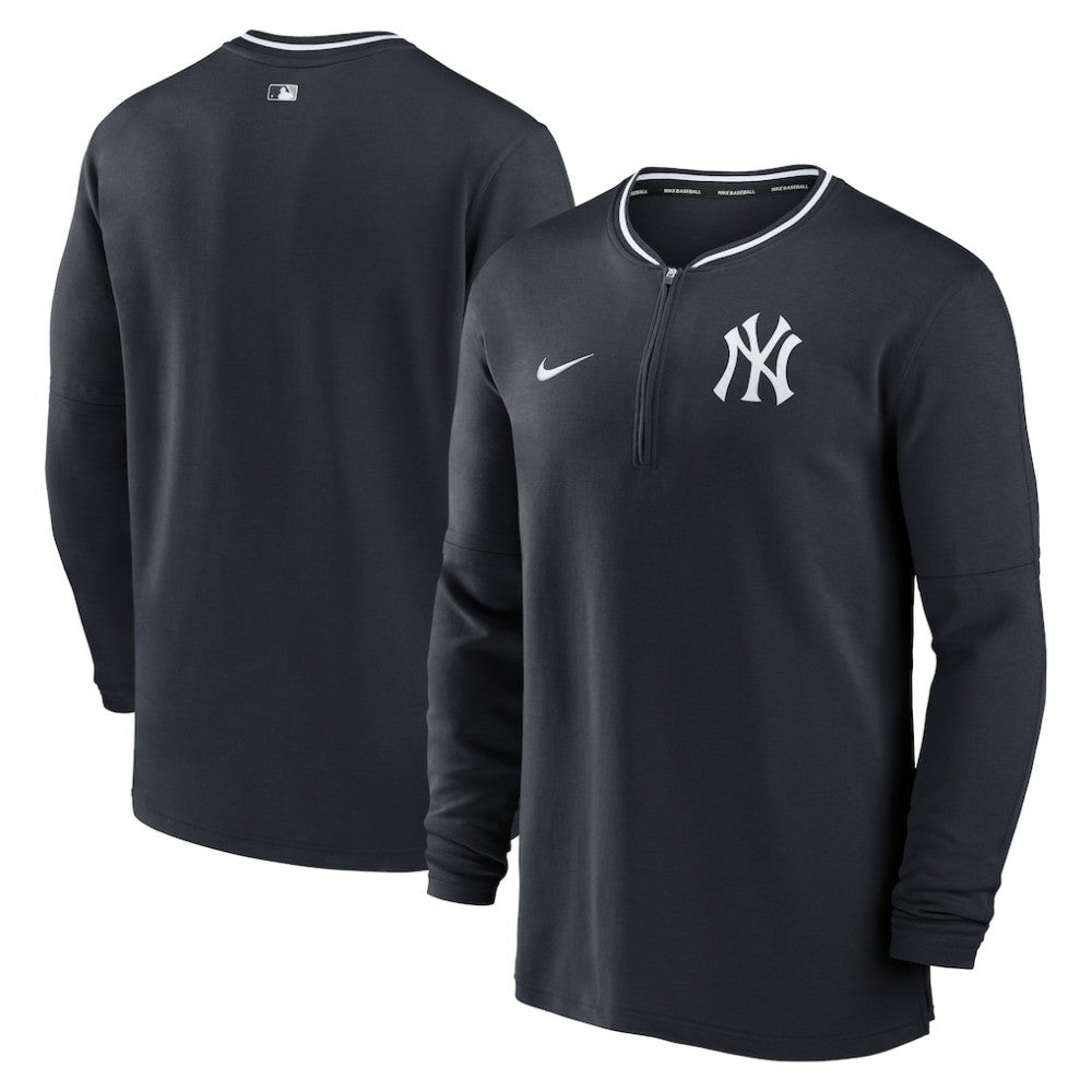New York Yankees Nike Authentic Collection Performance Half-Zip Top - Navy Tops