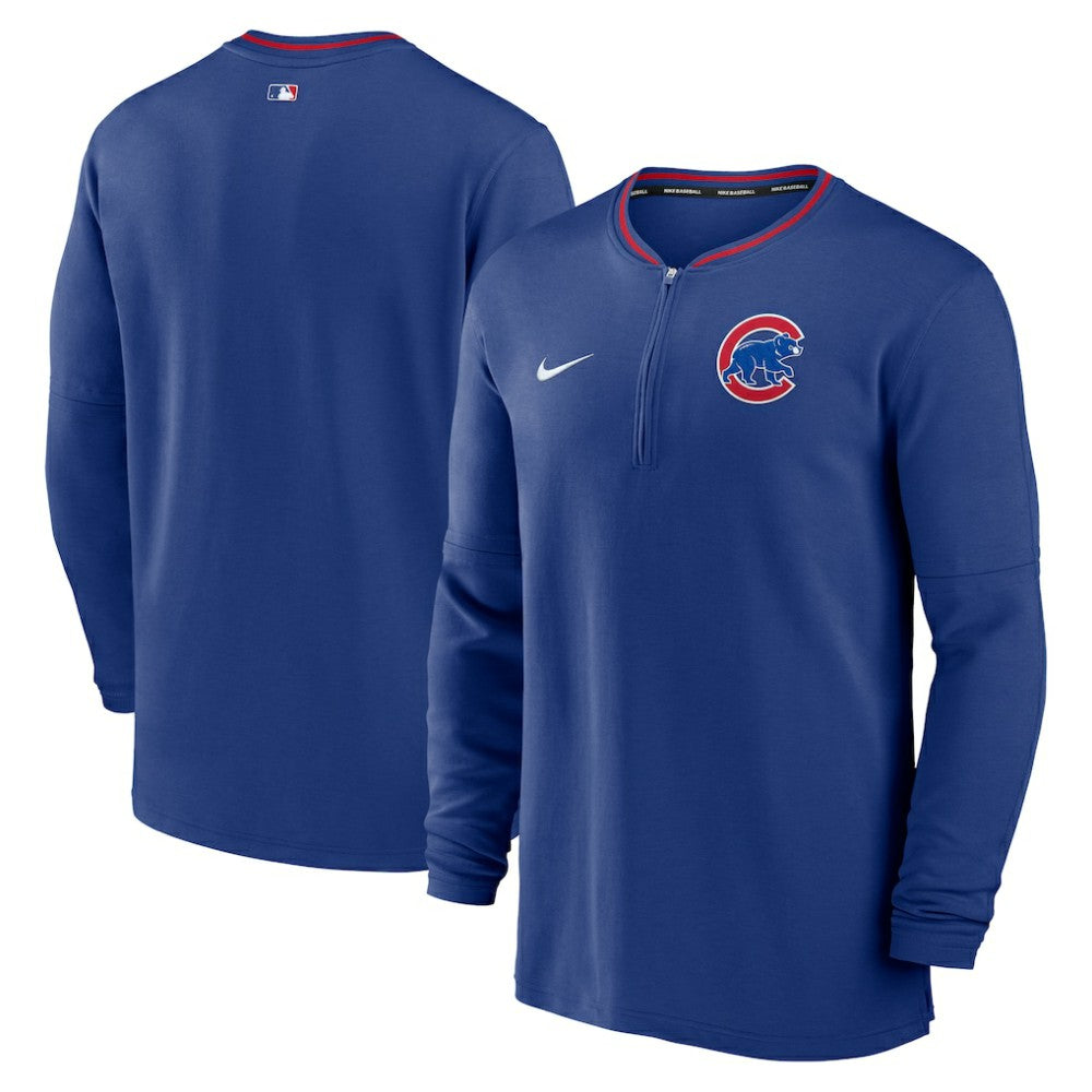 Chicago Cubs Nike Authentic Collection Performance Half-Zip Top - Royal Tops
