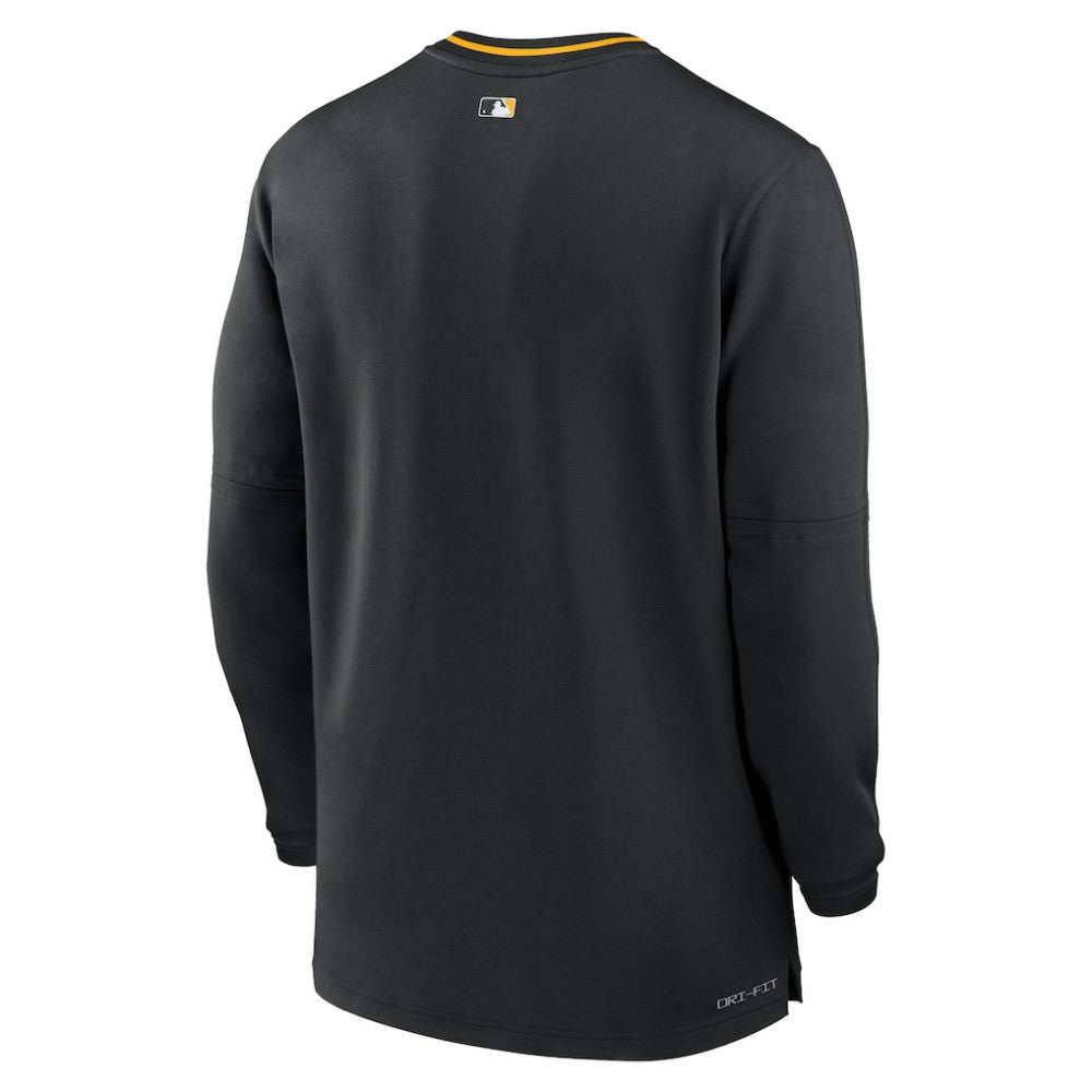 Pittsburgh Pirates Nike Authentic Collection Performance Half-Zip Top - Black Tops