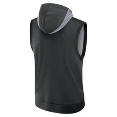 Chicago White Sox Nike Authentic Collection Dri-FIT Sleeveless Hoodie - Black Hoodies