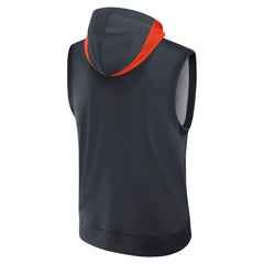 Detroit Tigers Nike Authentic Collection Dri-FIT Sleeveless Hoodie - Navy Hoodies