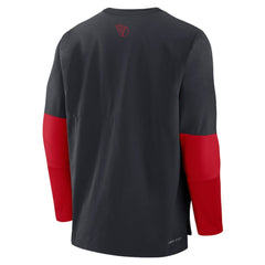 Cleveland Guardians Nike Authentic Collection Player Dri-FIT Lightweight Pullover  - Navy/Red Pullover