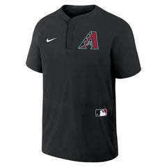 Arizona Diamondbacks Nike Authentic Collection Raglan Short Sleeve Windshirt - Black