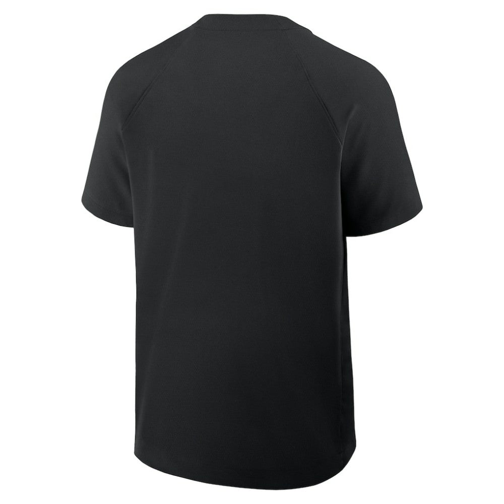 Arizona Diamondbacks Nike Authentic Collection Raglan Short Sleeve Windshirt - Black