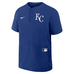 Kansas City Royals Nike Authentic Collection Raglan Short Sleeve Windshirt - Royal