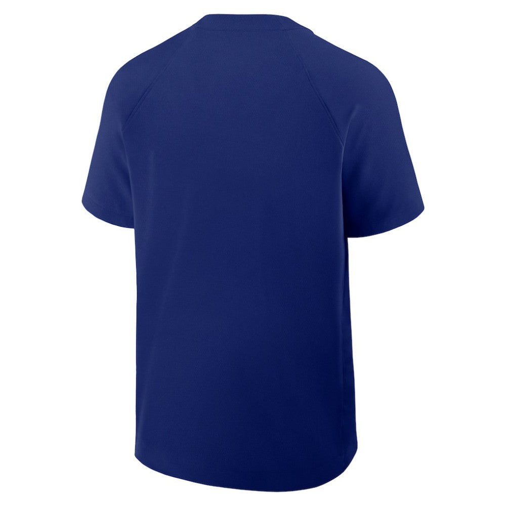 Texas Rangers Nike Authentic Collection Raglan Short Sleeve Windshirt - Royal
