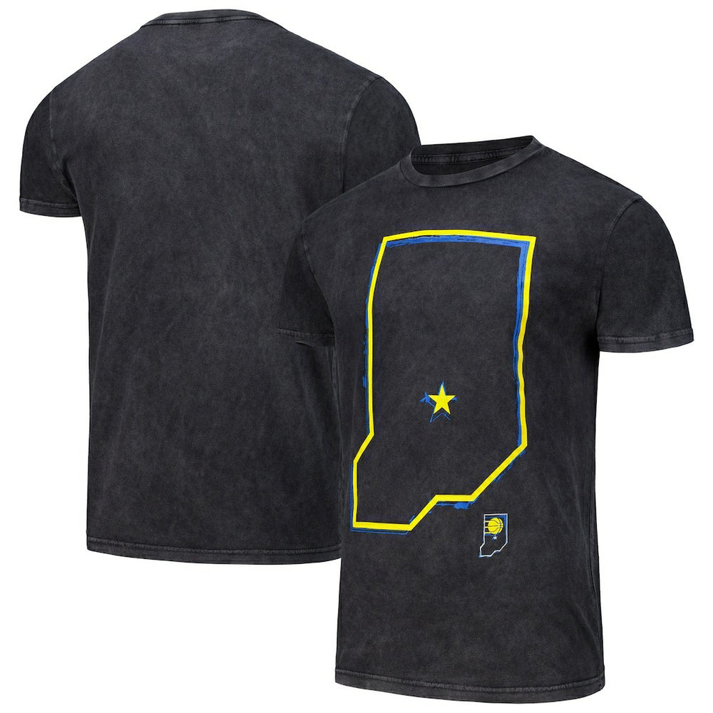 Indiana Pacers Stadium Essentials Unisex Vintage T-Shirt Black