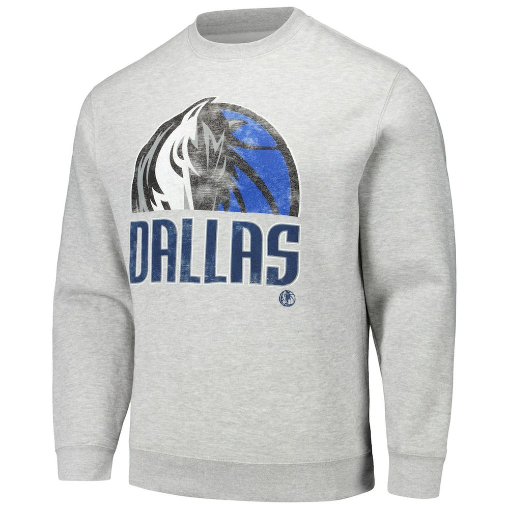 Dallas Mavericks Stadium Essentials Unisex Hometown Pullover Sweatshirt Heather Gray