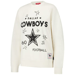 Dallas Cowboys Women's Lightweight 3.0 Logo Pullover Sweatshirt Cream