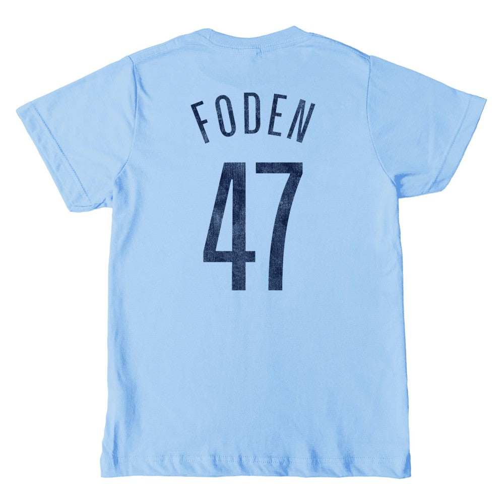 Phil Foden Manchester City 1863FC Youth Player T-Shirt Sky Blue shop