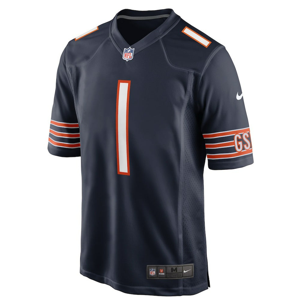 Number 1 Groom Chicago Bears Game Jersey Navy