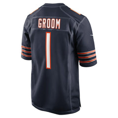 Number 1 Groom Chicago Bears Game Jersey Navy