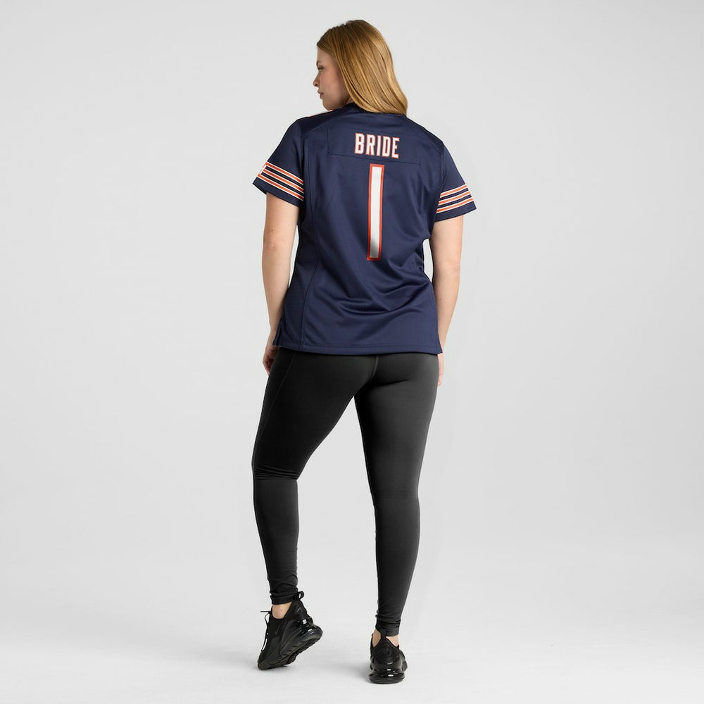 Number 1 Bride Chicago Bears Women's Game Jersey Navy
