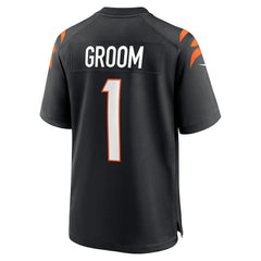 Number 1 Groom Cincinnati Bengals Game Jersey Black