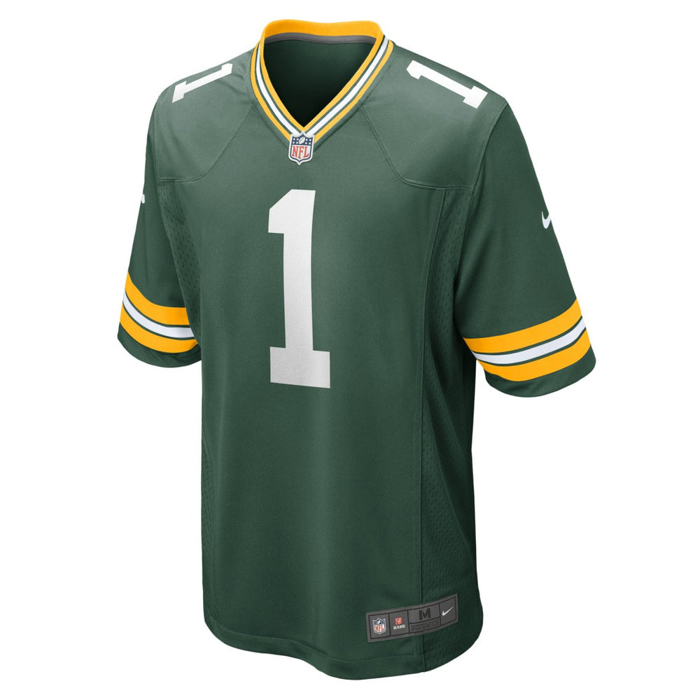 Number 1 Groom Green Bay Packers Game Jersey Green