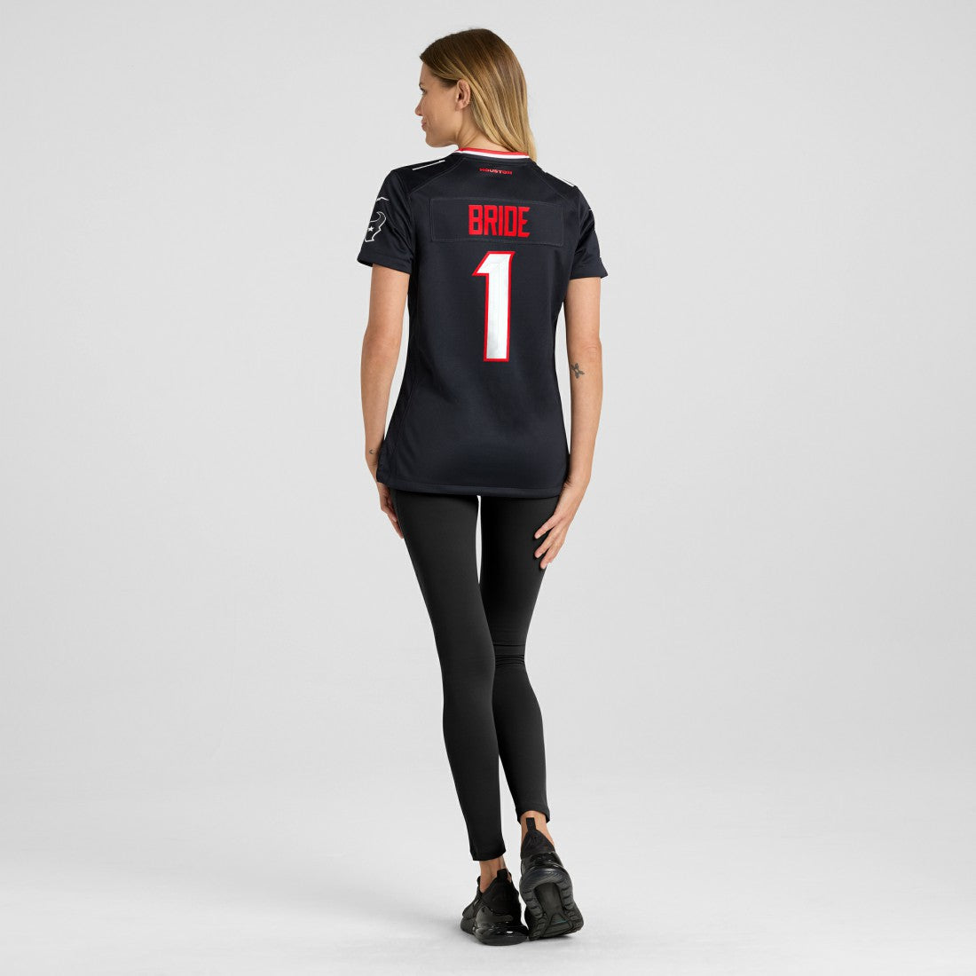 Number 1 Bride Houston Texans Women's Game Jersey Navy