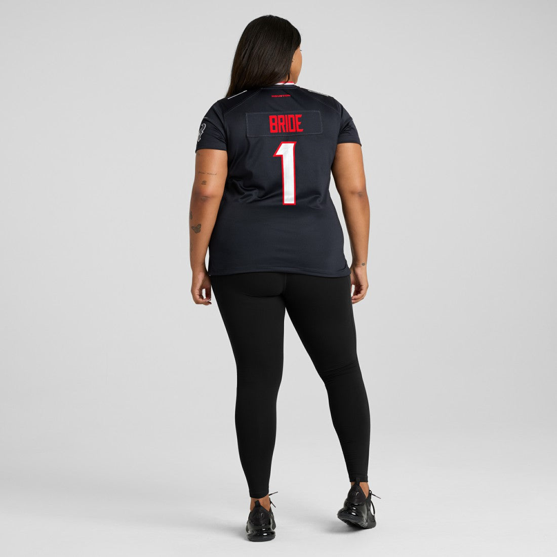 Number 1 Bride Houston Texans Women's Game Jersey Navy