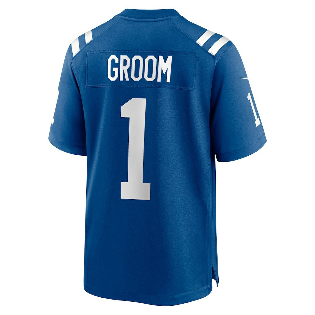Number 1 Groom Indianapolis Colts Game Jersey Royal