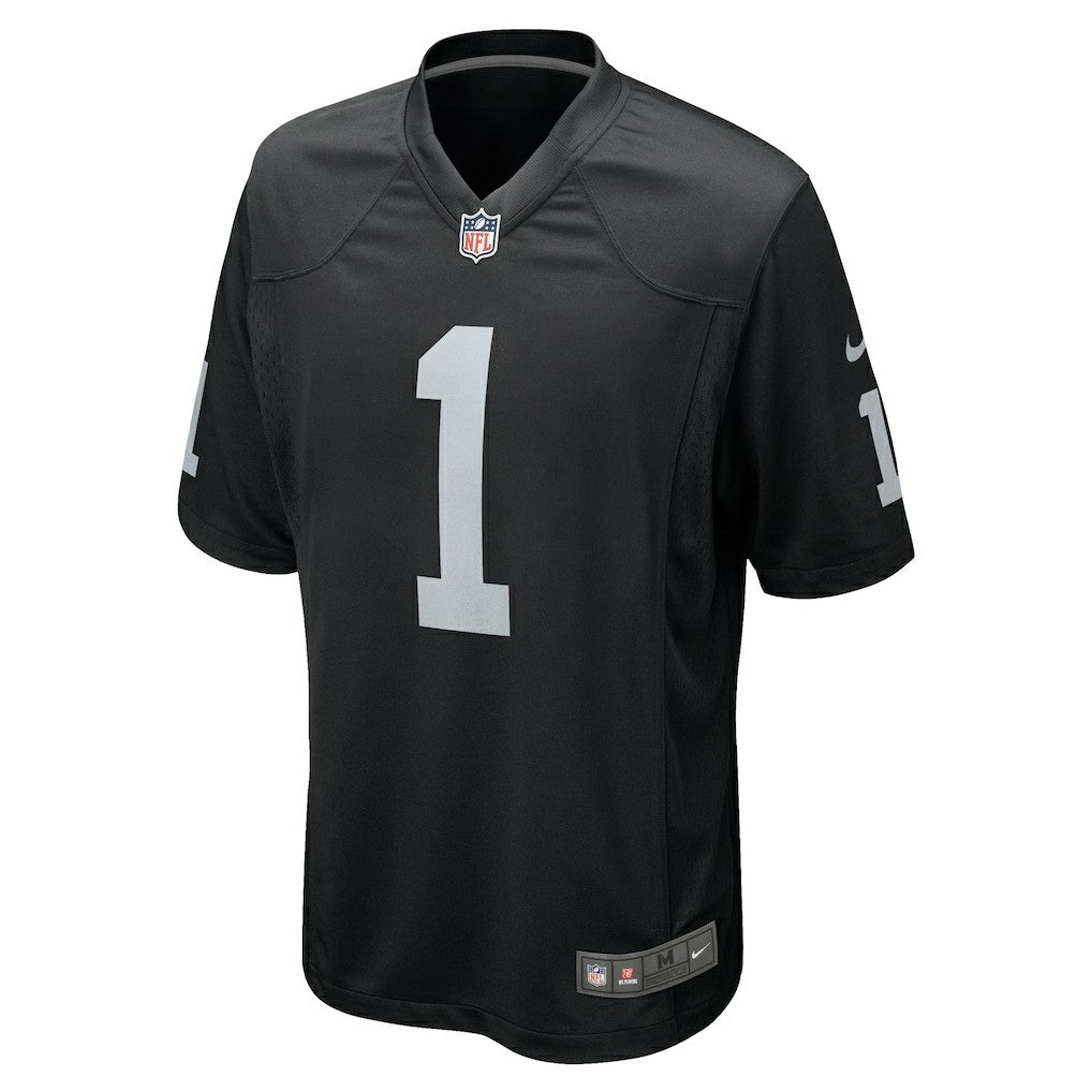 Number 1 Groom Las Vegas Raiders Game Jersey Black