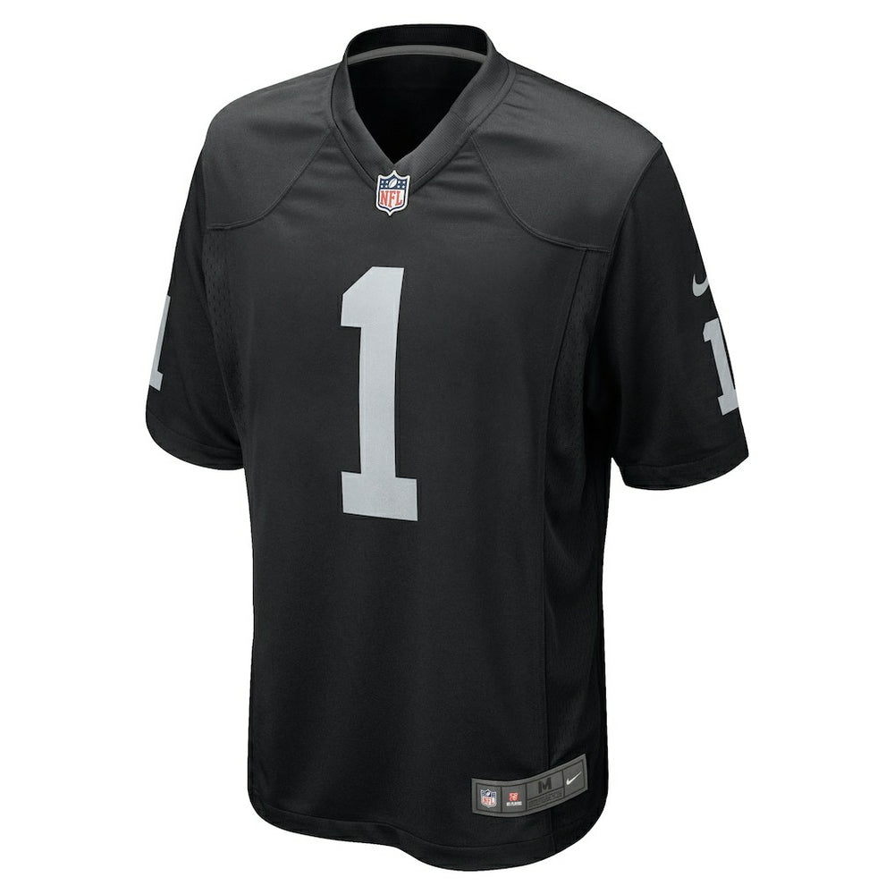 Number 1 Groom Las Vegas Raiders Game Jersey Black